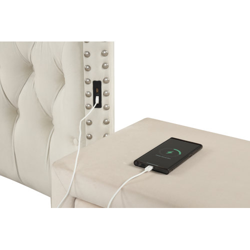 Rosdorf Park Taner Upholstered Standard 4 Piece Bedroom Set & Reviews